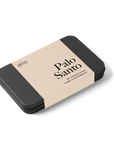 Light a cone to fill your space with smoky peppercorn, palo santo, and amber. 25 incense cones per tin for a warm, grounding aromatic experience.