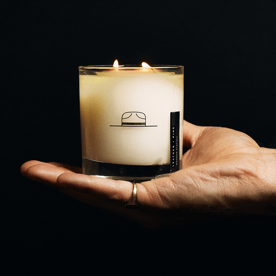 Candle | Leather + Pine